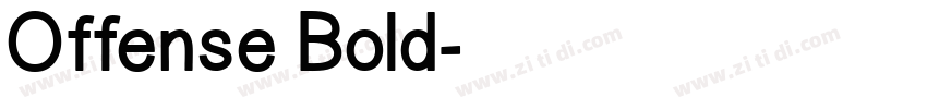 Offense Bold字体转换